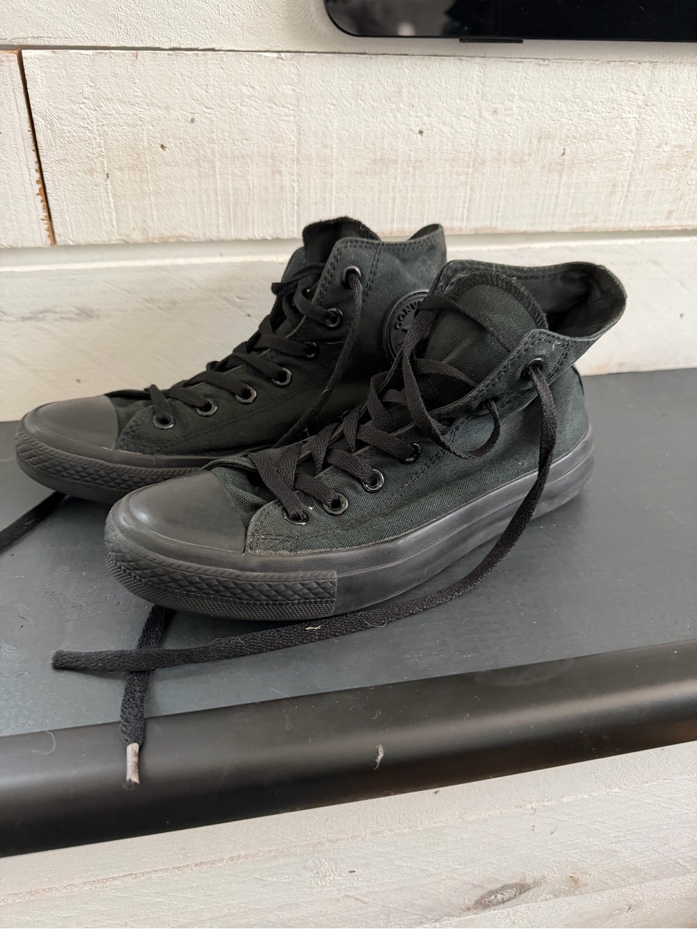 All-Black (Black Mono) High-Top Converse Hi Top Sneakers